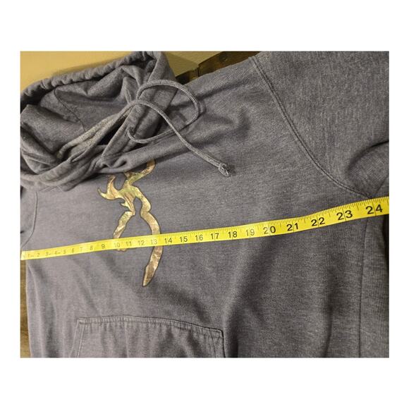 Mossy Oak Browning Realtree Hoodie Sweatshirt Blue Mens Large - Picture 6 of 7